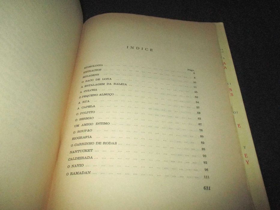 Livro Moby Dick Herman Melville Estúdios Cor 1962