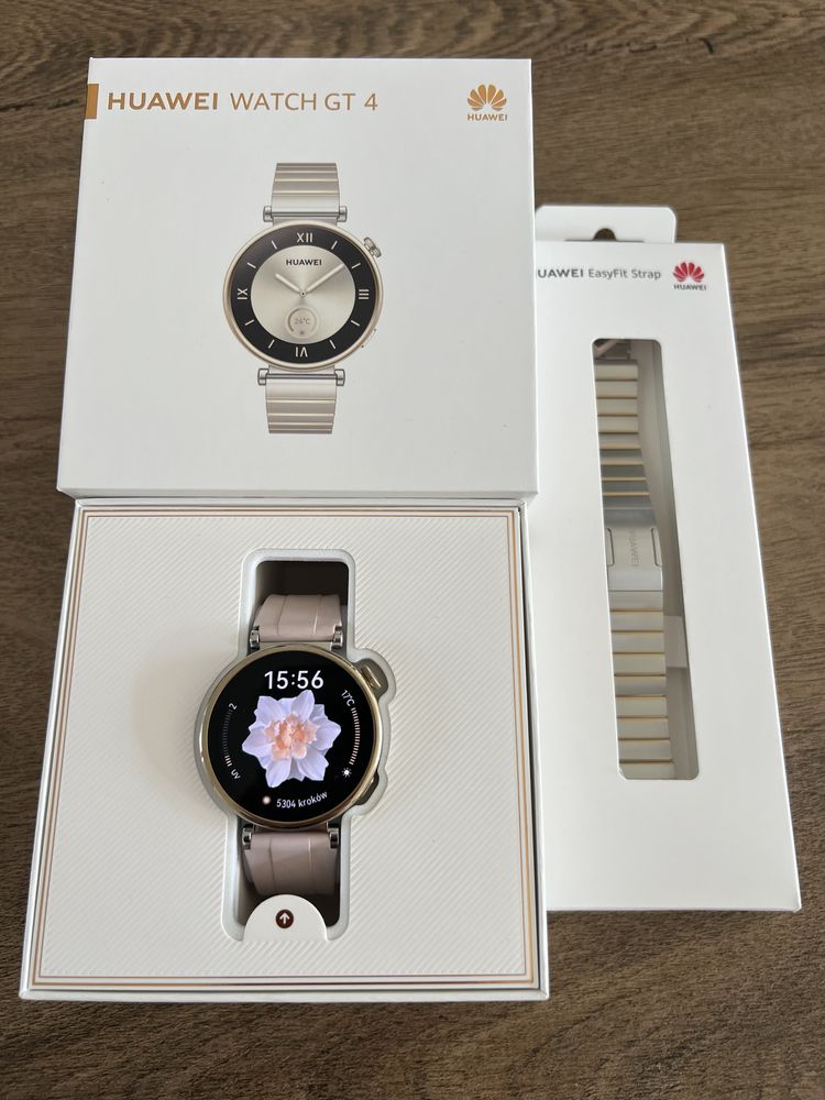 Huawei Watch GT 4 41mm ELITE + sportowy pasek. Gwarancja do 10.2026