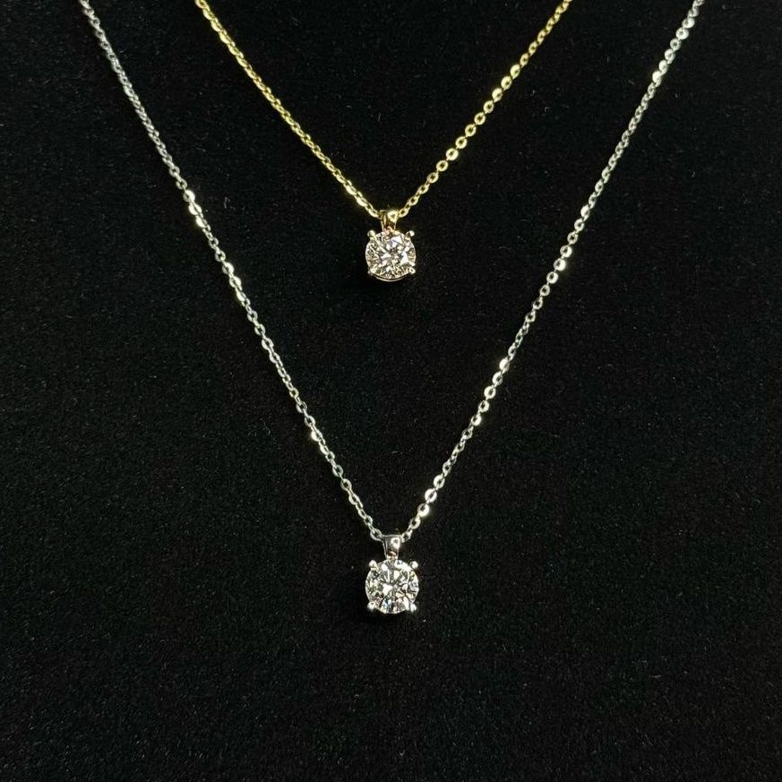 Підвіски з муассанітом 1 ct
