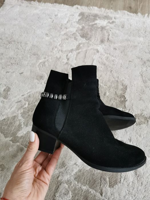 Ботинки, натуральна замша