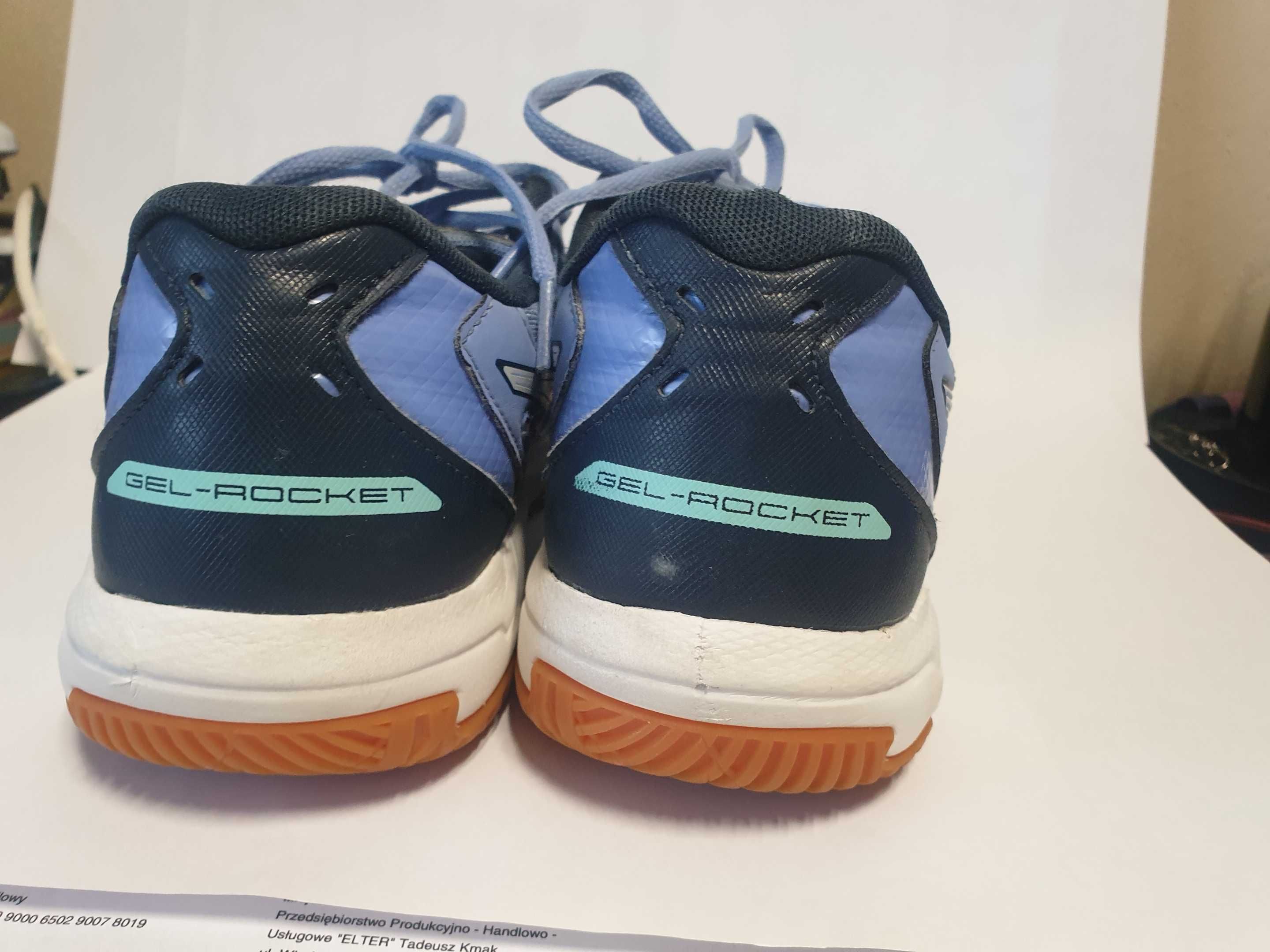 Buty do siatkówki ASICS Gel-Rocket, rozmiar 40,niebieskie, stan dobry.
