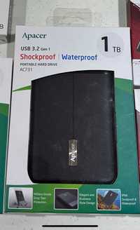 Жорсткий зовнішній диск Apacer 3.2 Gen 1 AC731 1TB Чорний Waterproof