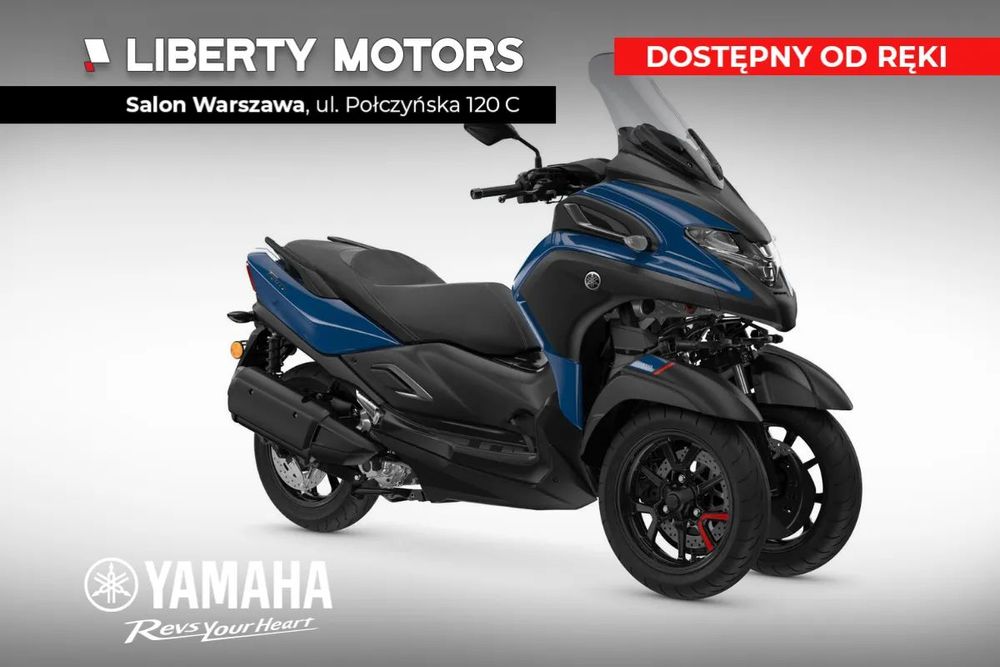 Yamaha Tricity 300 Nowy Model 2024! TCS, LCD Możliwość jazdy na kat.B Dealer WWA!