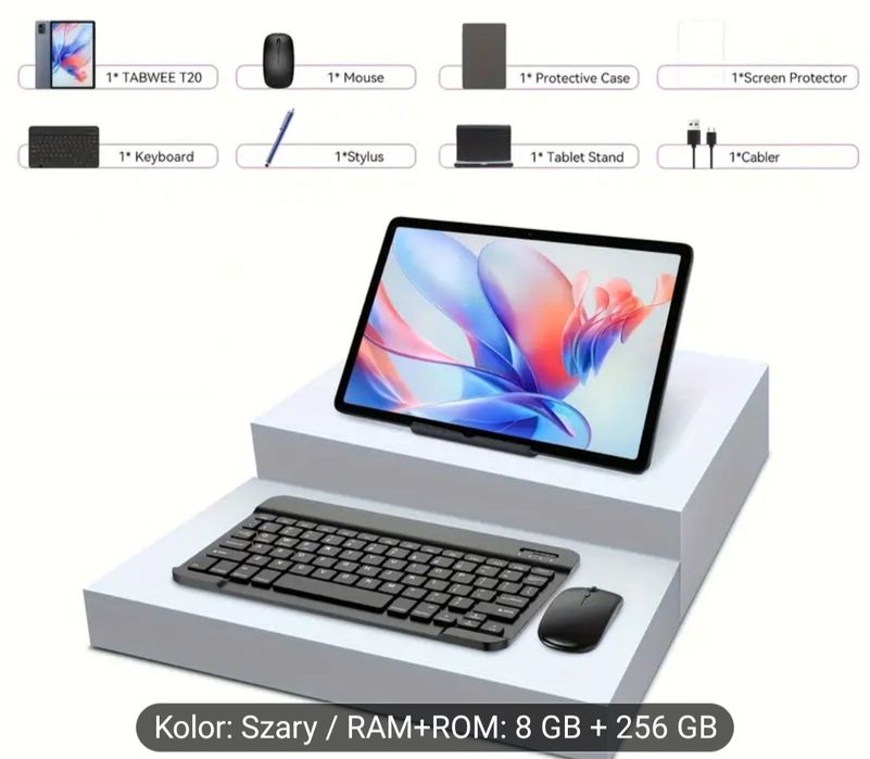 TABWEE T20 Android 15 Nowy Tablet