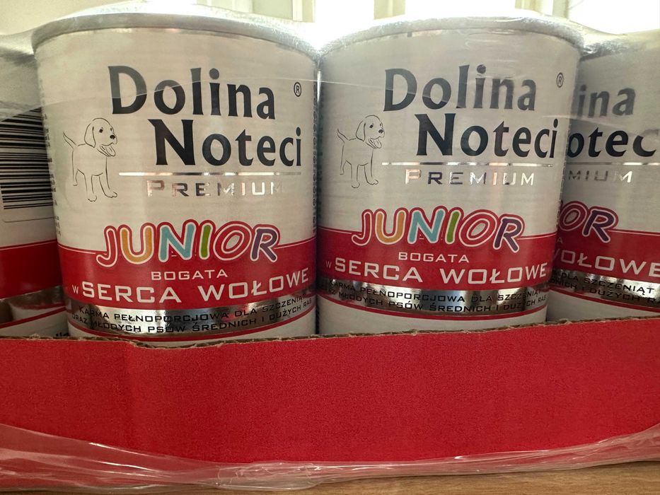 Dolina Noteci Premium Junior mokra karma dla psa wołowina 12x400g