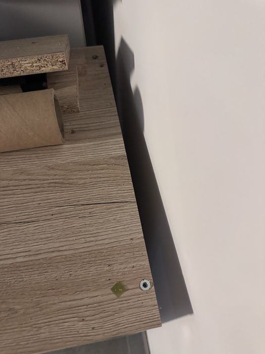 Szafka z przesuwanymi drzwiamy dab crafy szary