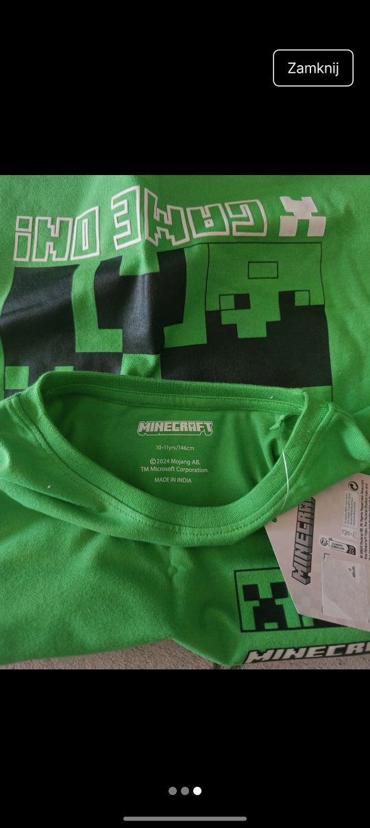 Koszulka chłopięca Meincraft