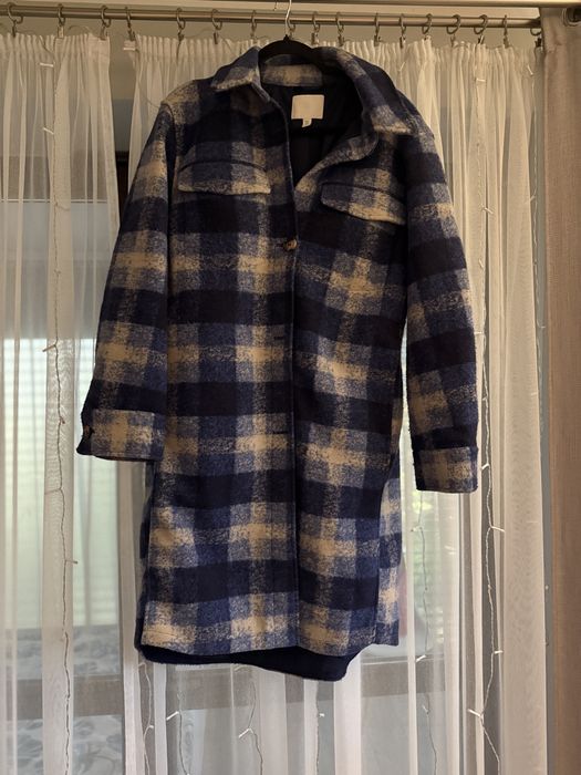 kurtka koszulowa, płaszcz w kratke