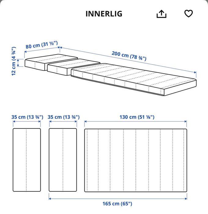 Cama de criança extensivel IKEA SUNDVIK com colchão de molas INNERLIG