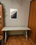 Biurko IKEA Utespelare szare 160x80