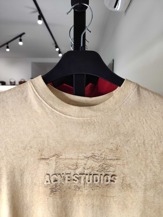 Лонгслів Acne Studios Printed Long Sleeve Sand Beige