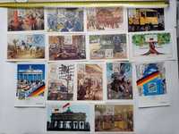 Kartki pocztowe ze znaczkami - Niemcy - 1990 - FDC - 15 sztuk