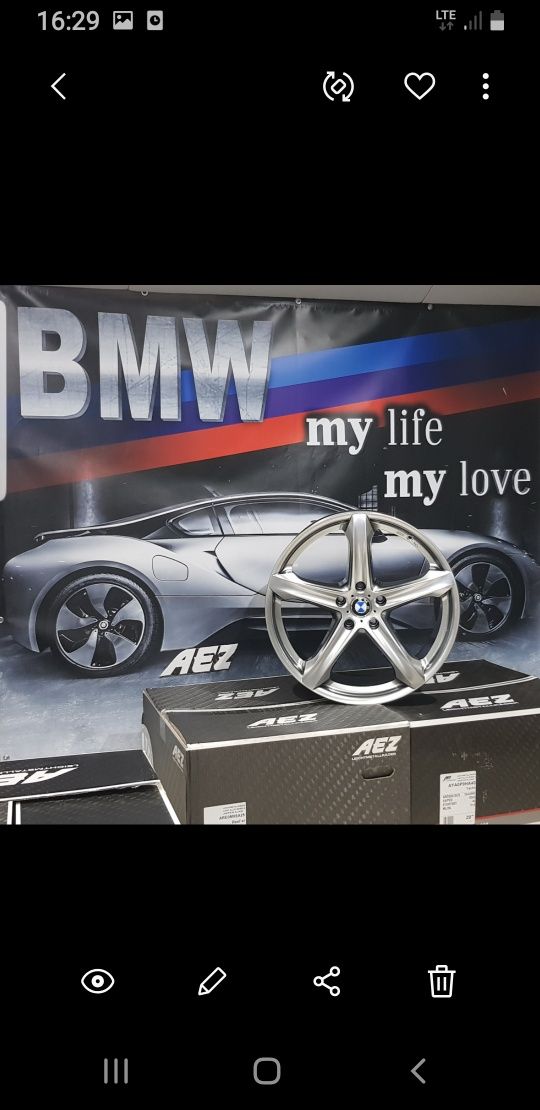 Nowe felgi aluminiowe 5x120, BMW X-6,X-5 10J 20cali ET-40,ET-25 .AEZ