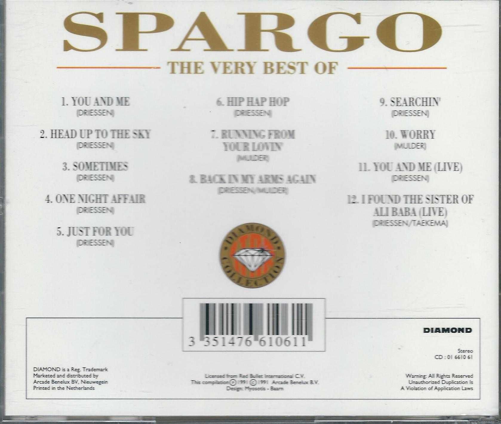 CD Spargo - The Very Best Of Spargo (1991) (Diamond)