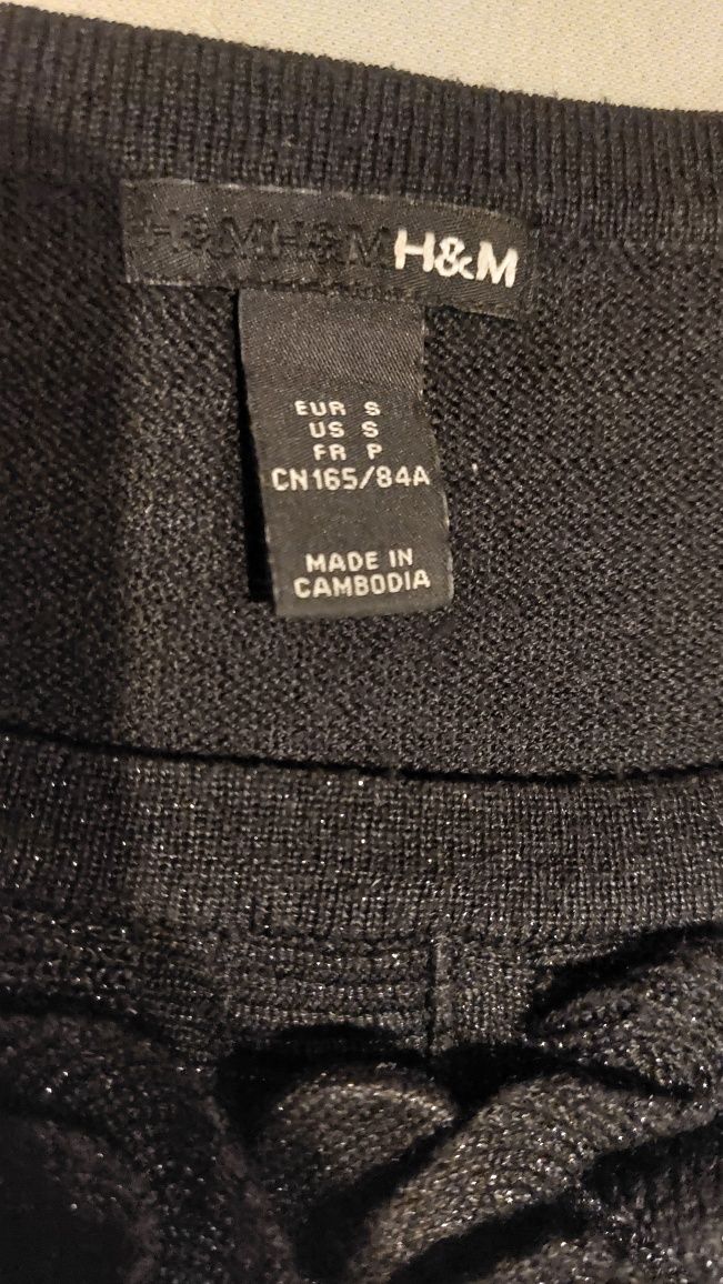 Sukienka dziewczęca czarna 164 S H&M