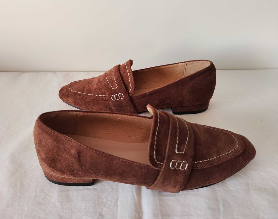Sapatos Loafer, Castanhos, Modalfa, Tamanho 35