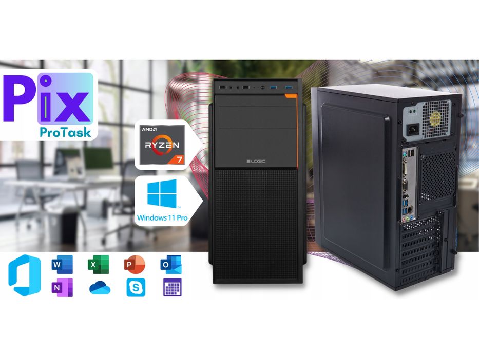 komputer stacjonarny pix protask amd ryzen 7 32gb ddr4 1tb ssd win11