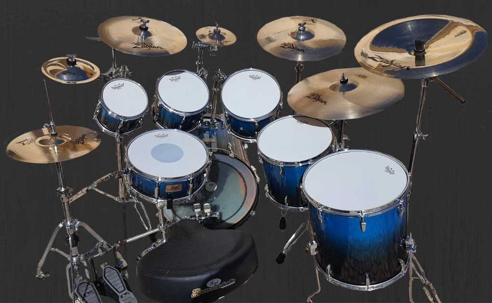 Kit de Bateria Pearl Session Maple Custom com Pratos Zildjian