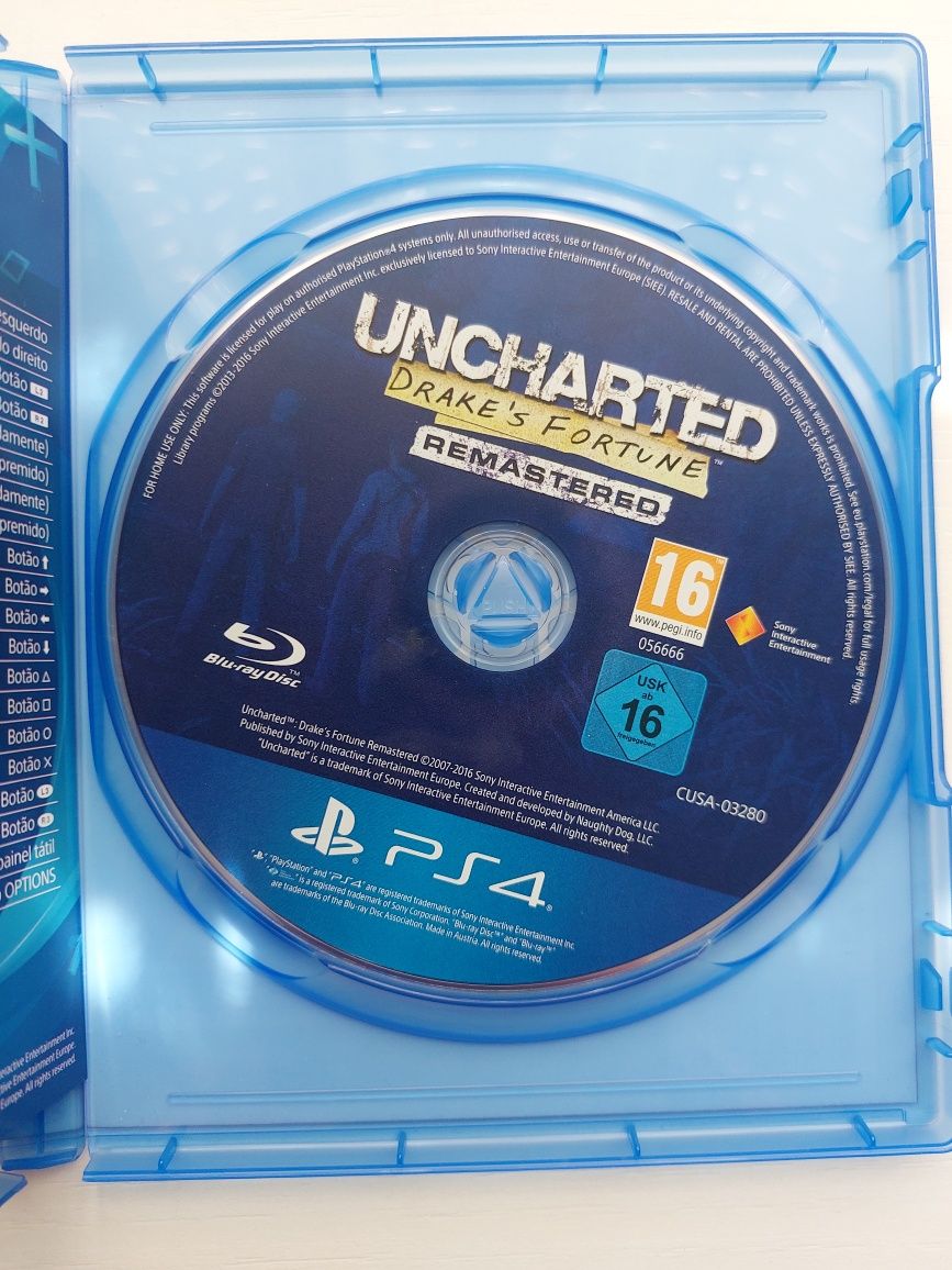 Uncharted Drake's fortune PS4 NOVO