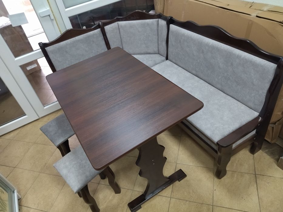 Кухонні кутки , кутки дерев'яні, стіл , табуретки,угол