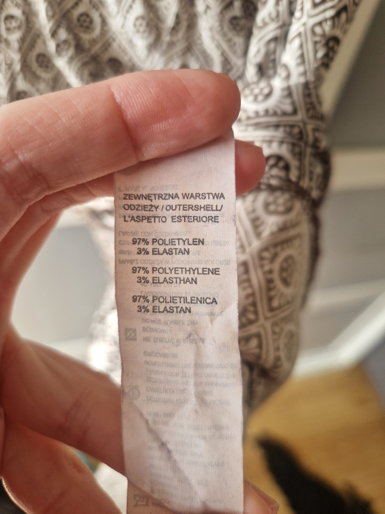 Piękna długa/midi sukienka Brązowa, beżowa we wzorki, słońce na ramiąc