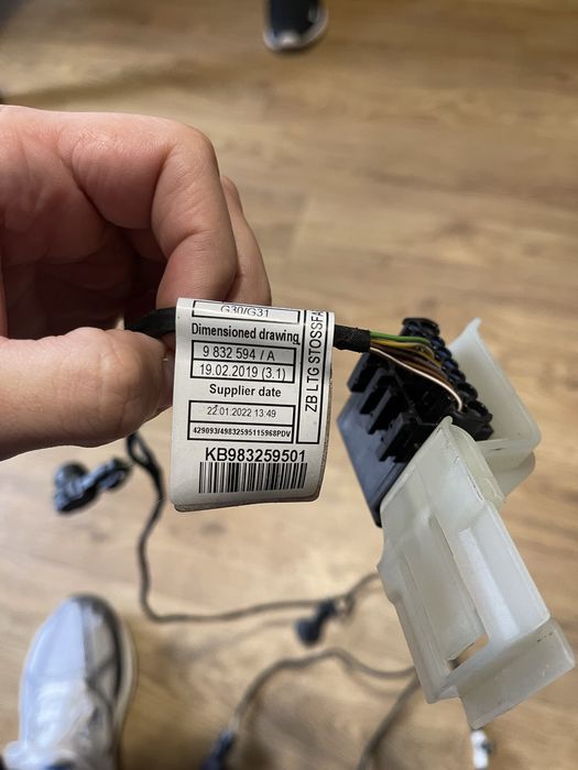 Проводка парктроников G30 lci передний бампер pdc парктроник