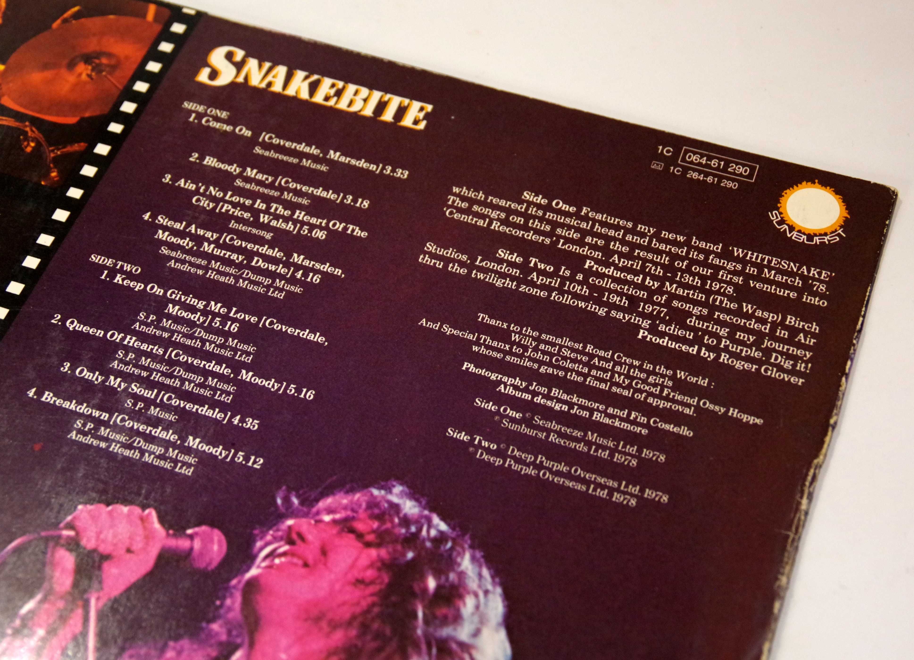 David Coverdales Whitesnake *Snakebite* LP Ger 1978
