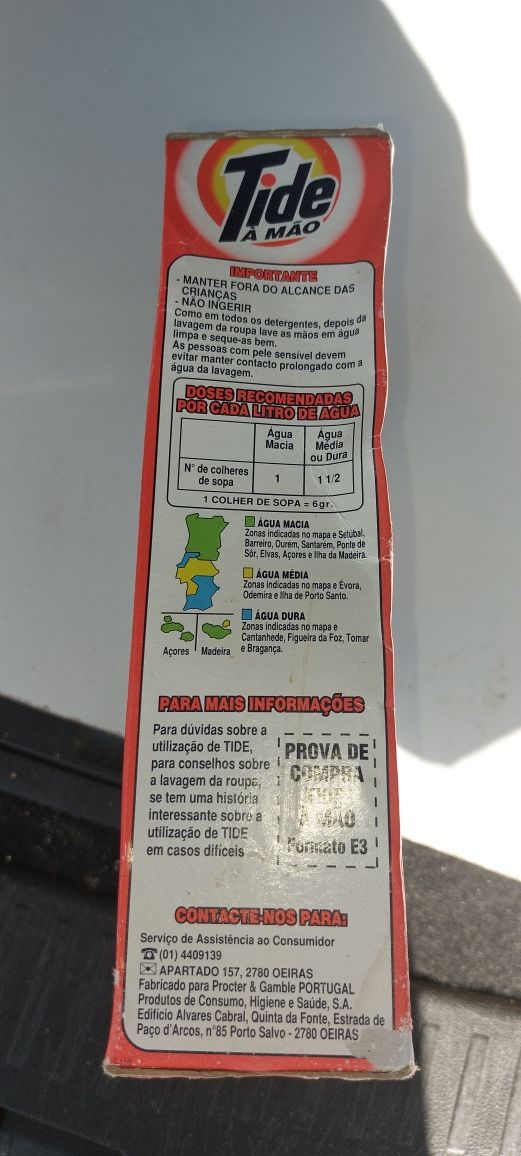 Tide 28ANOS Detergente roupa mão Ano 1995 Original Entrego em Alfragid