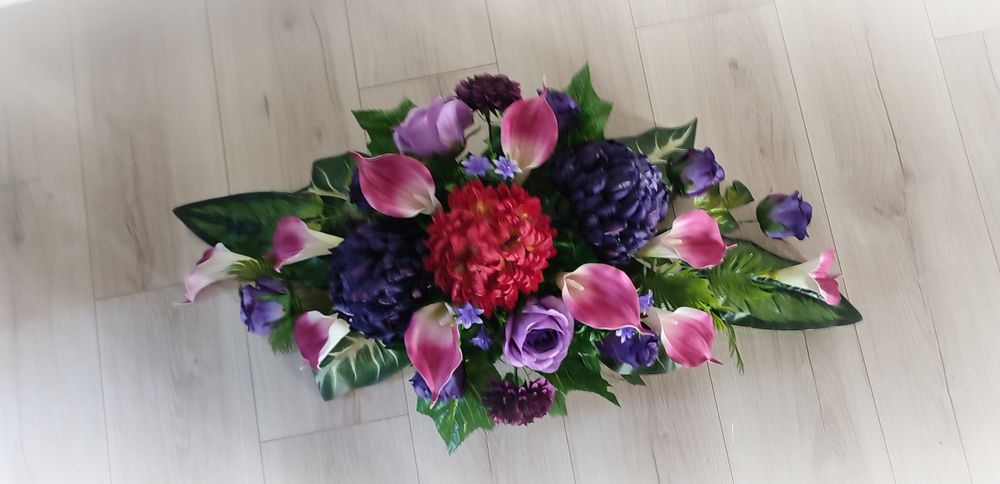 Stroik na cmentarz kompozycja na grób komplet