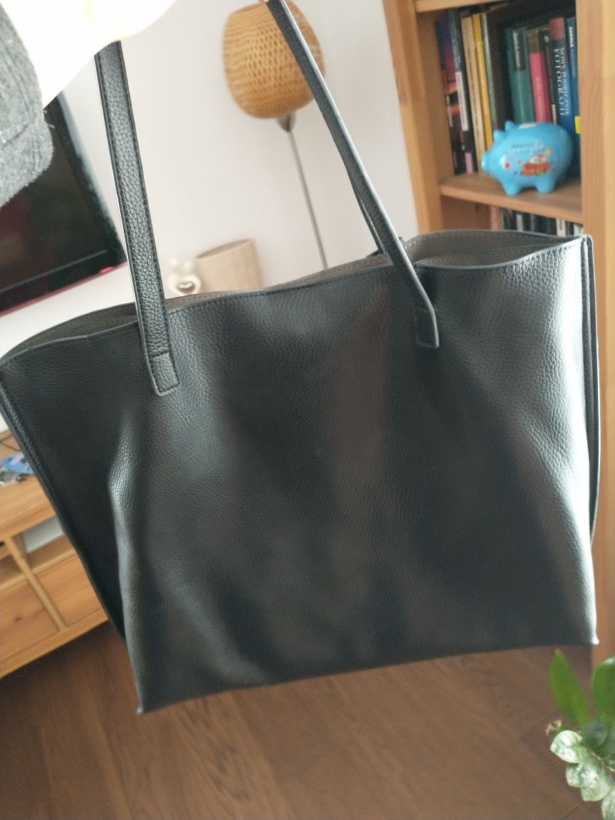 Ochnik torebka torba shopper czarna