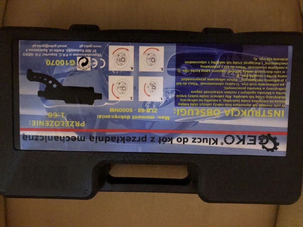 Klucz przekładniowy do kół 1:68 6000Nm
