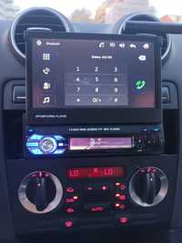 Consola AUDI 1 din com radio bluetooth