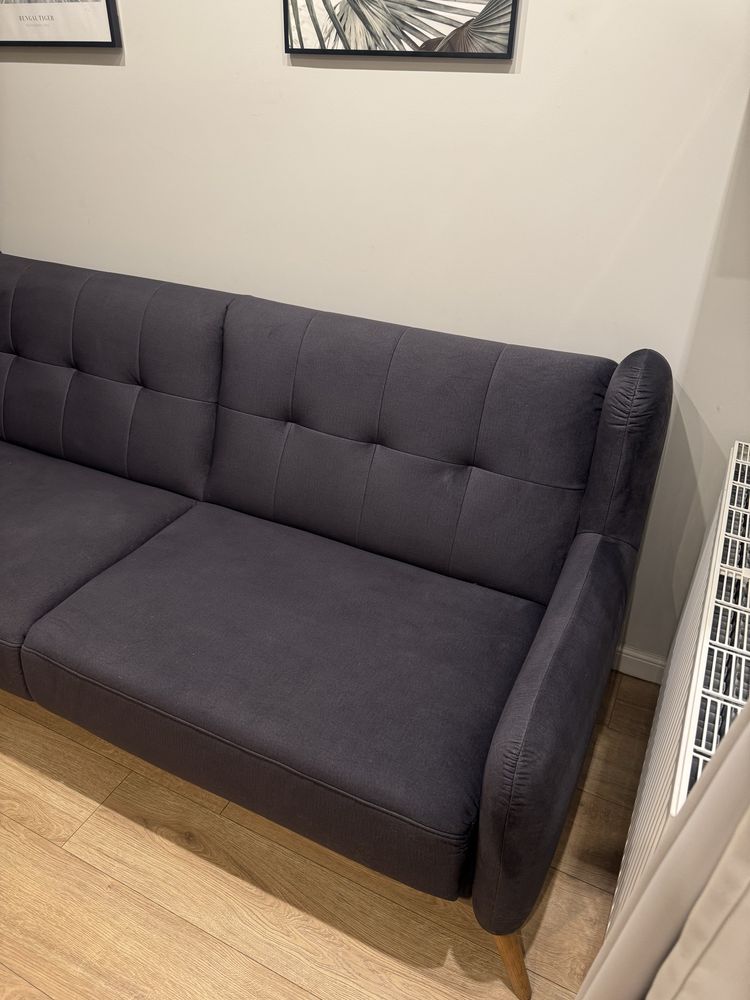 Sofa rozkładana ANETO – Agata Meble – pojemnik, funkcja spania, velvet