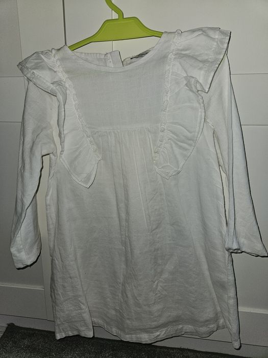 Biała bawełniana sukienka (strój  aniołka) 104 reserved