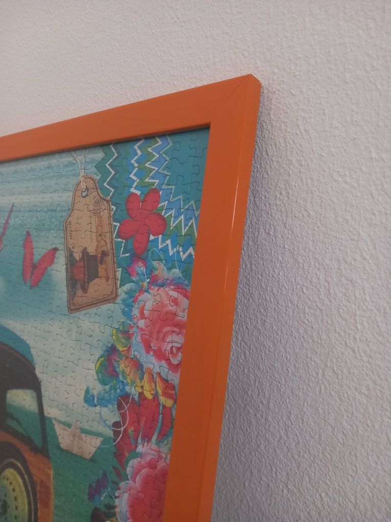 Puzzle em Quadro Emoldurado