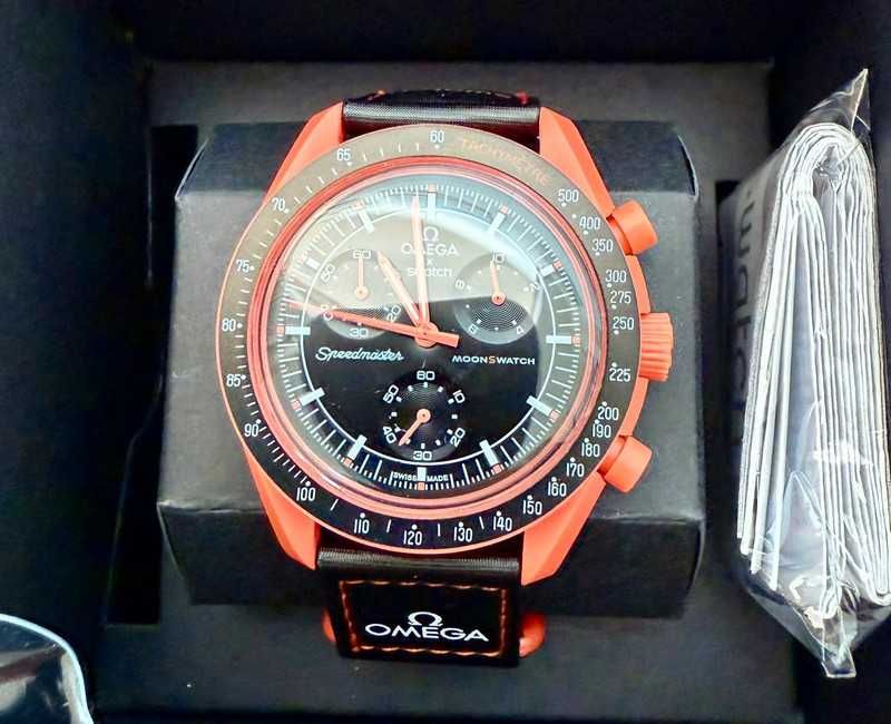 Omega x Swatch Misja do Ziemi Lava Kolekcjonerski: Ognisty