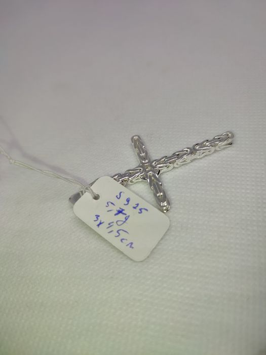 krzyżyk z splotu królewskiego, nowy włoskie srebro