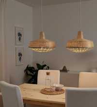 IKEA Industriell lampa sufitowa boho wiklinowa eko