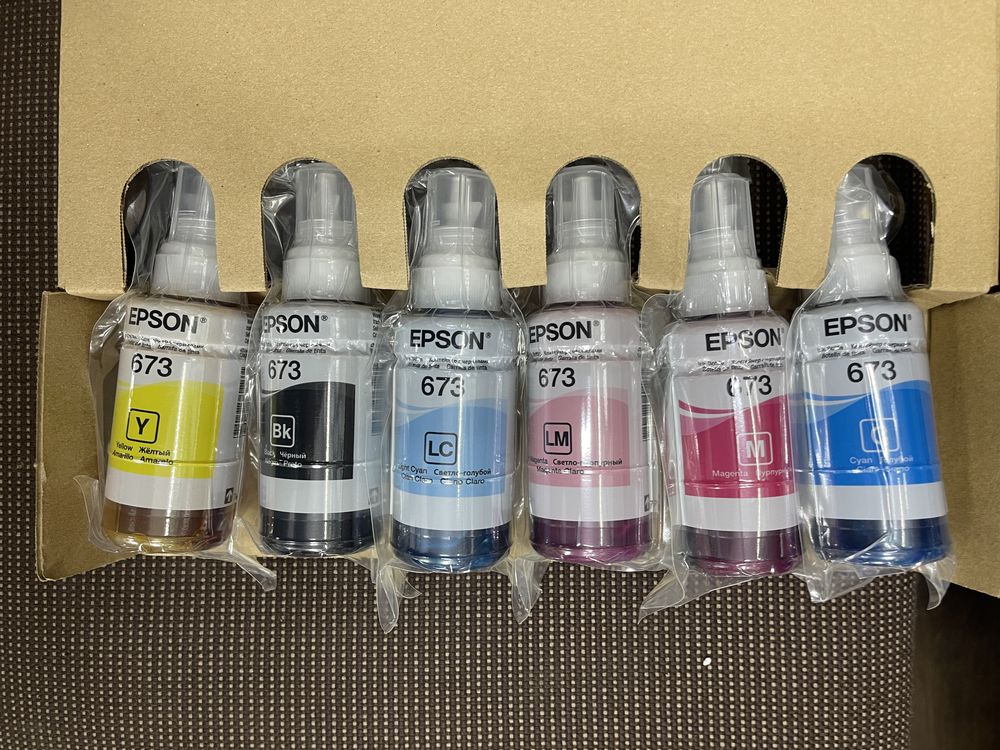 Чернила для принтера Epson 673, 108 серия, L805, L8050, L18050