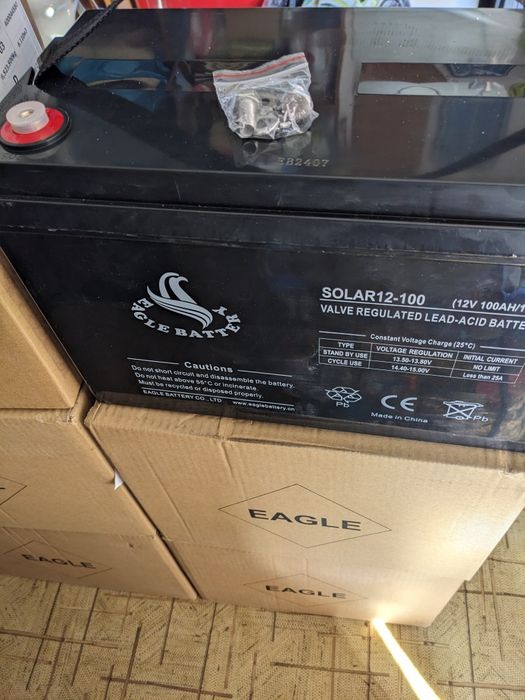 Акумулятор  GEL 12V 100Ah   29 кг (Solar12-100) Eagle