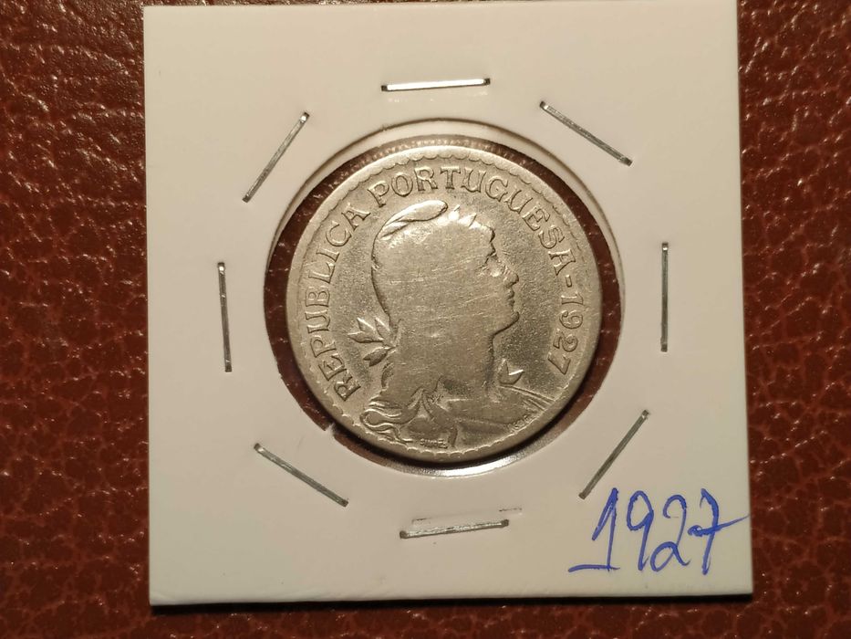 226 Portugal - moeda de 1 escudo de 1927 alpaca