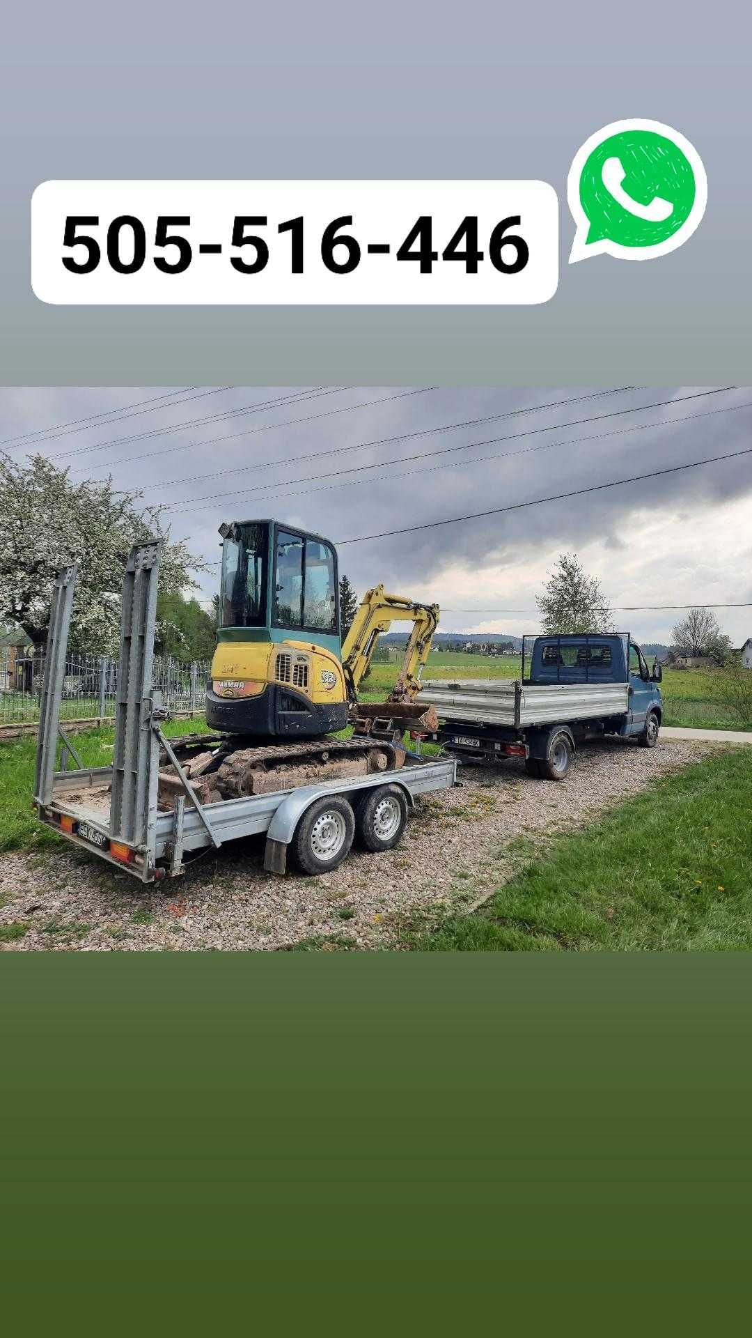 KOPARKA , Usługi koparkowe, roboty ziemne,transport materiałów sypkich