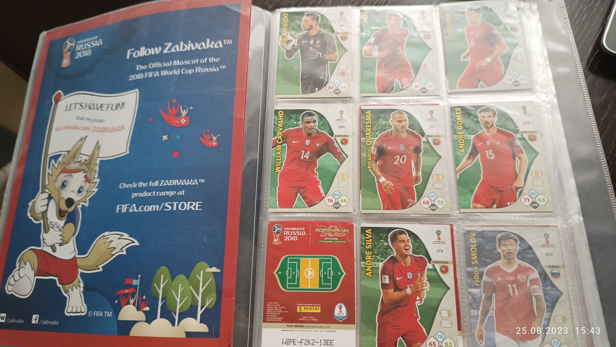 Album piłkarski karty World cup Russia 2018 Panini PREZENT