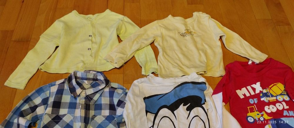 Zestaw 5-ciu bluz r. 74 Nike, Cubus i inne