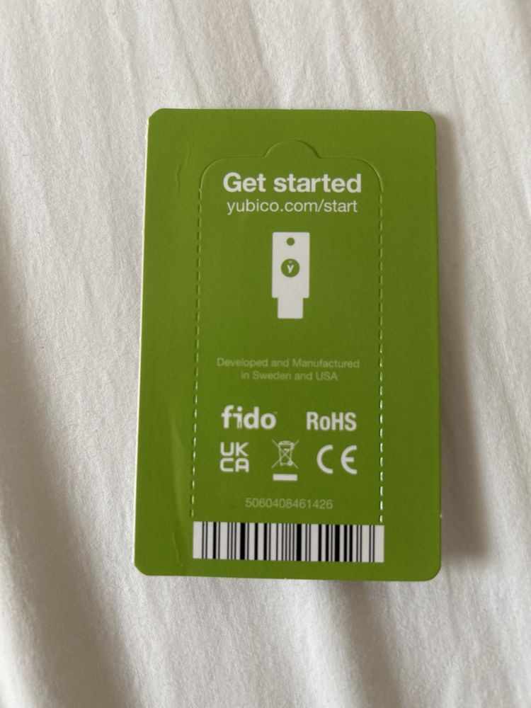 Yubikey 5 NFC zaplombowany
