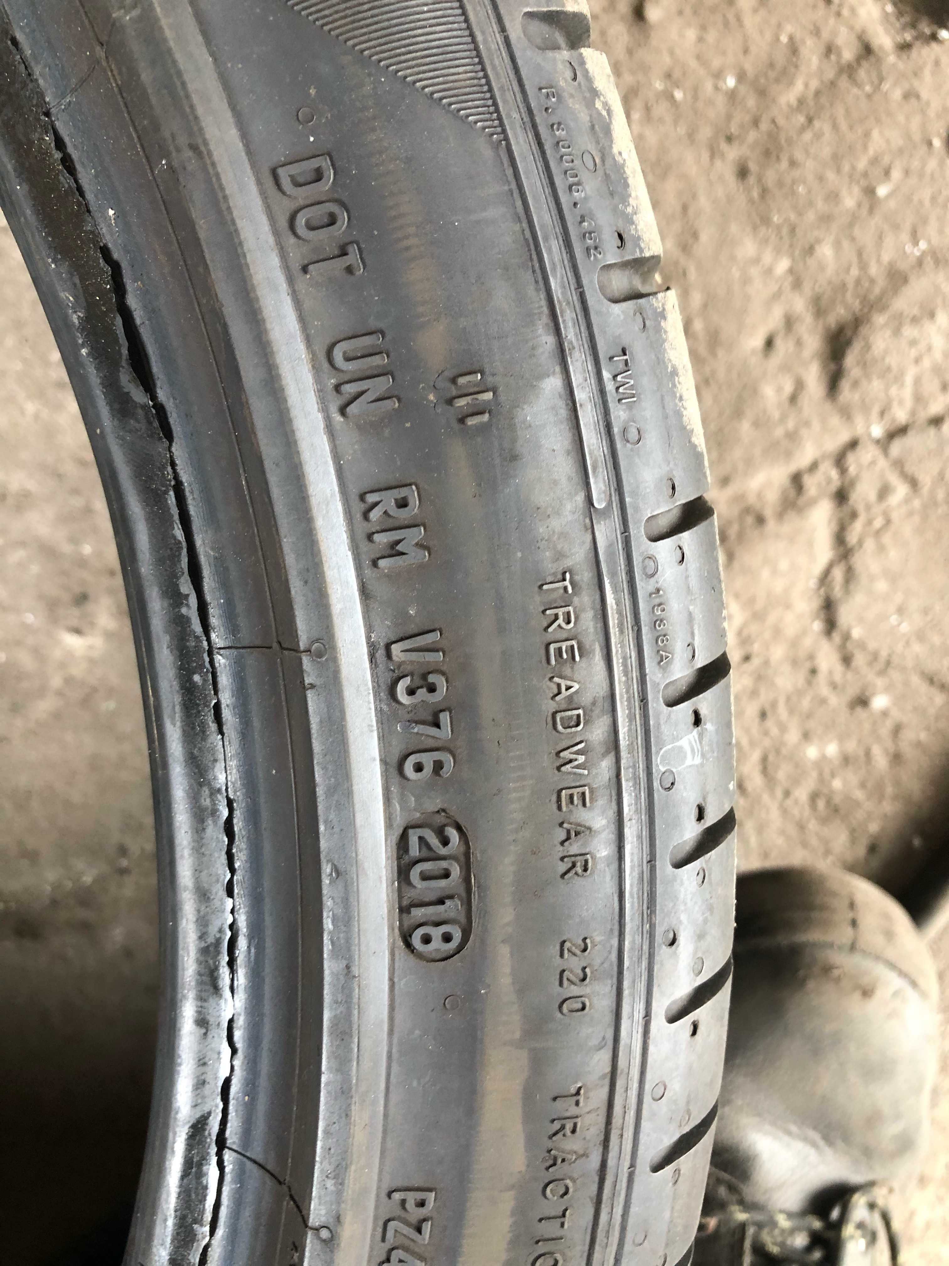 255/40R21 Dwie używane opony letnie Pirelli