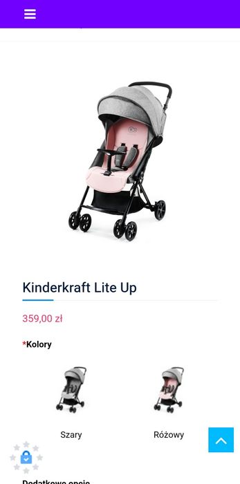 Wózek kinderkraft wózek spacerówka wózek parasolka