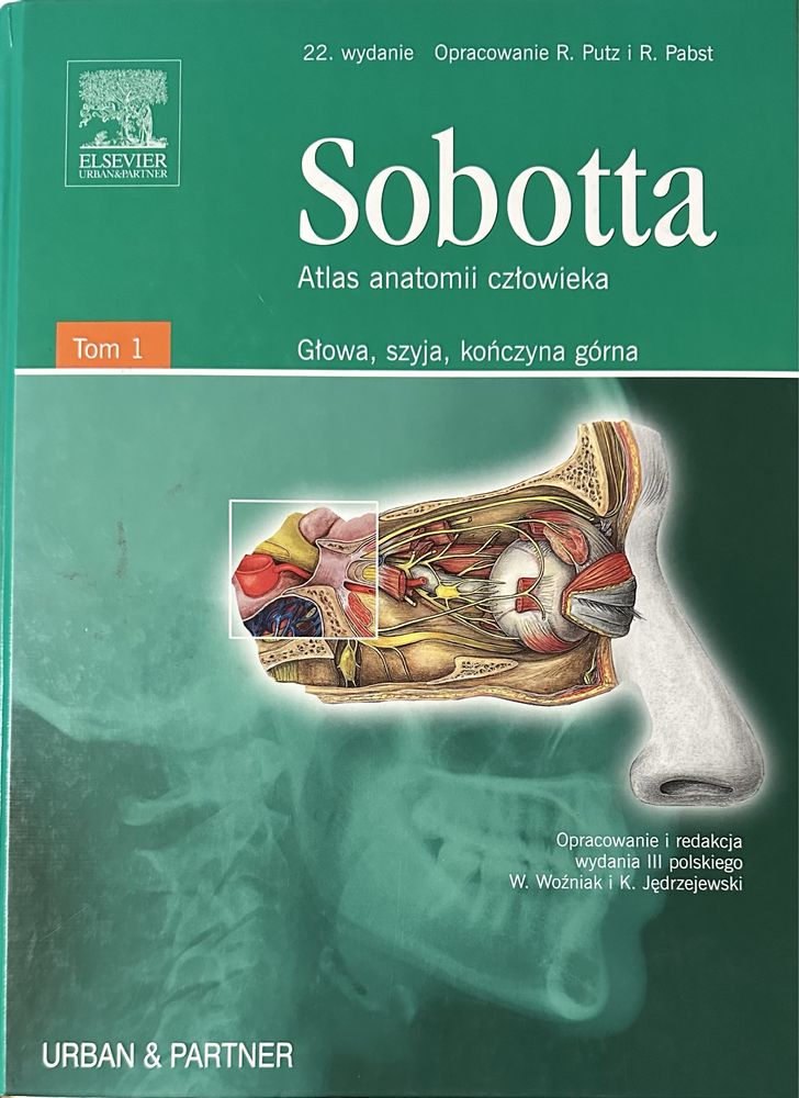 Sobotta Atlas anatomii Tom 1 i 2 plis tablice