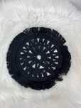 Nowa czarna podkładka na stół pod talerz kubek 27cm Boho