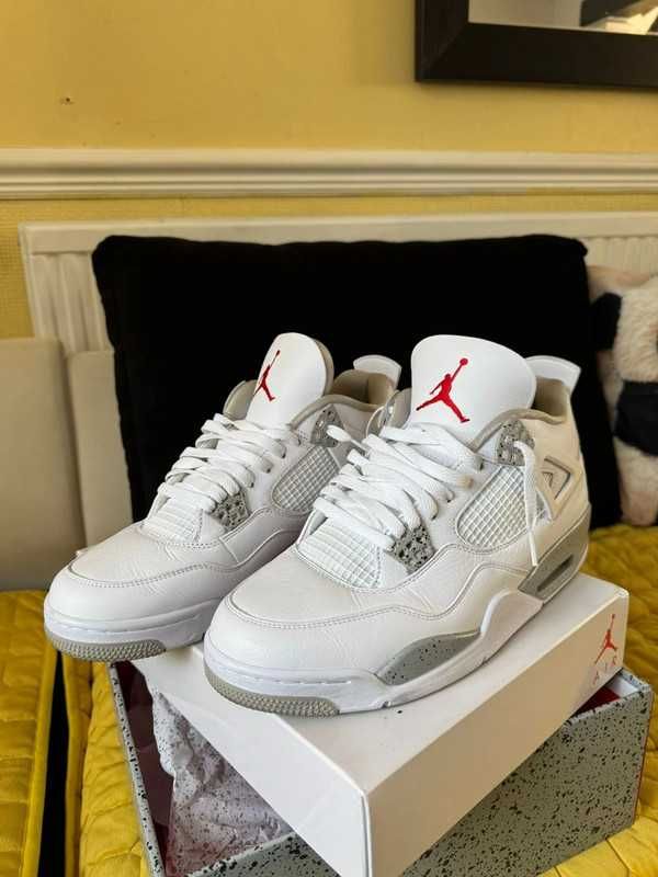 ButyDamskie Air Jordan_4_Retro_White_Oreo_Uniseks R.40